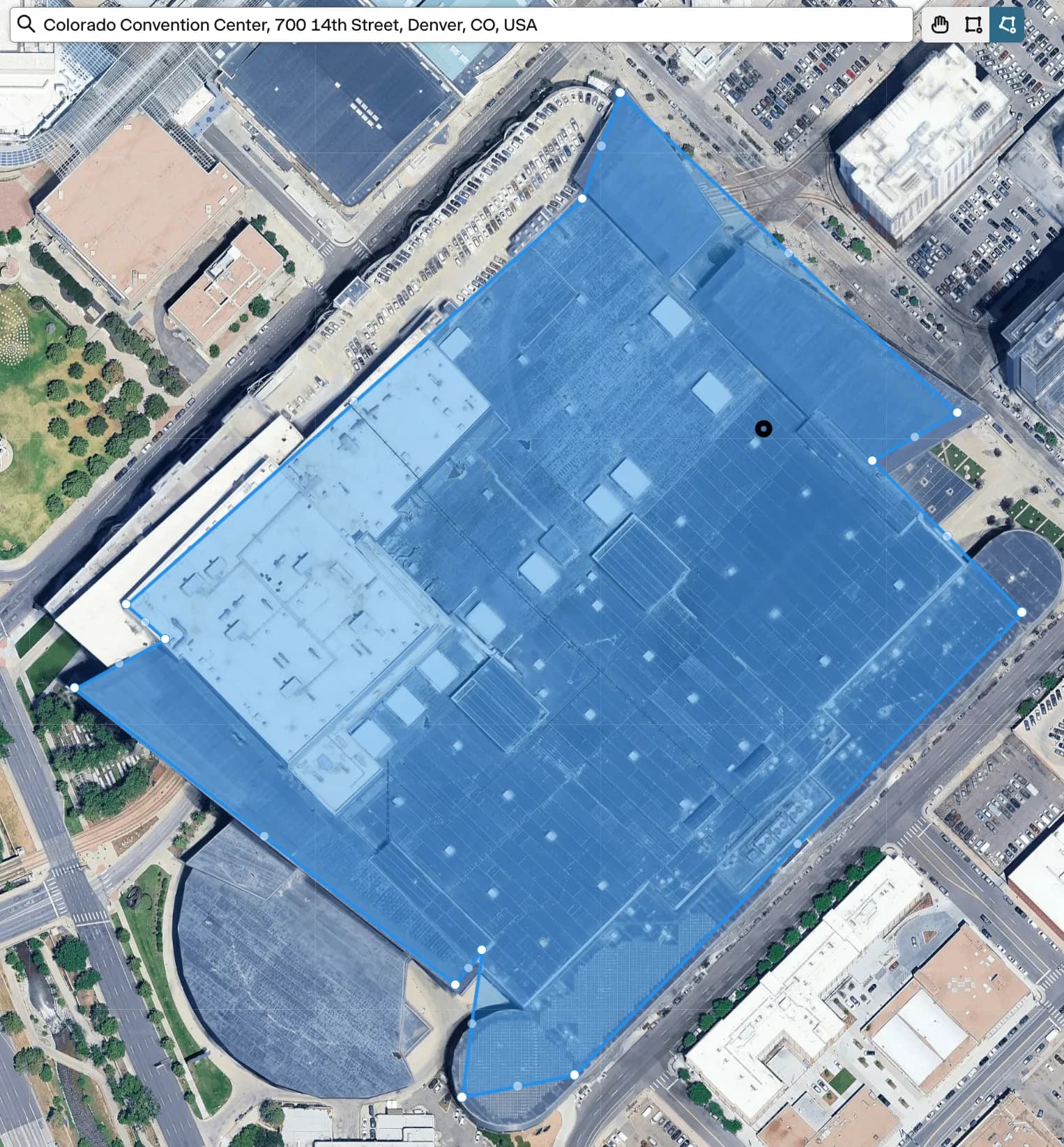 ISTE Live 2024 Geofence Map - Colorado Convention Center, Denver