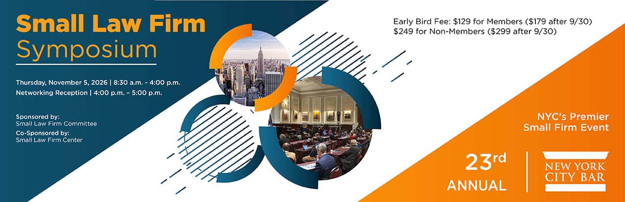 NYCBAR Annual Small Law Firm Symposium