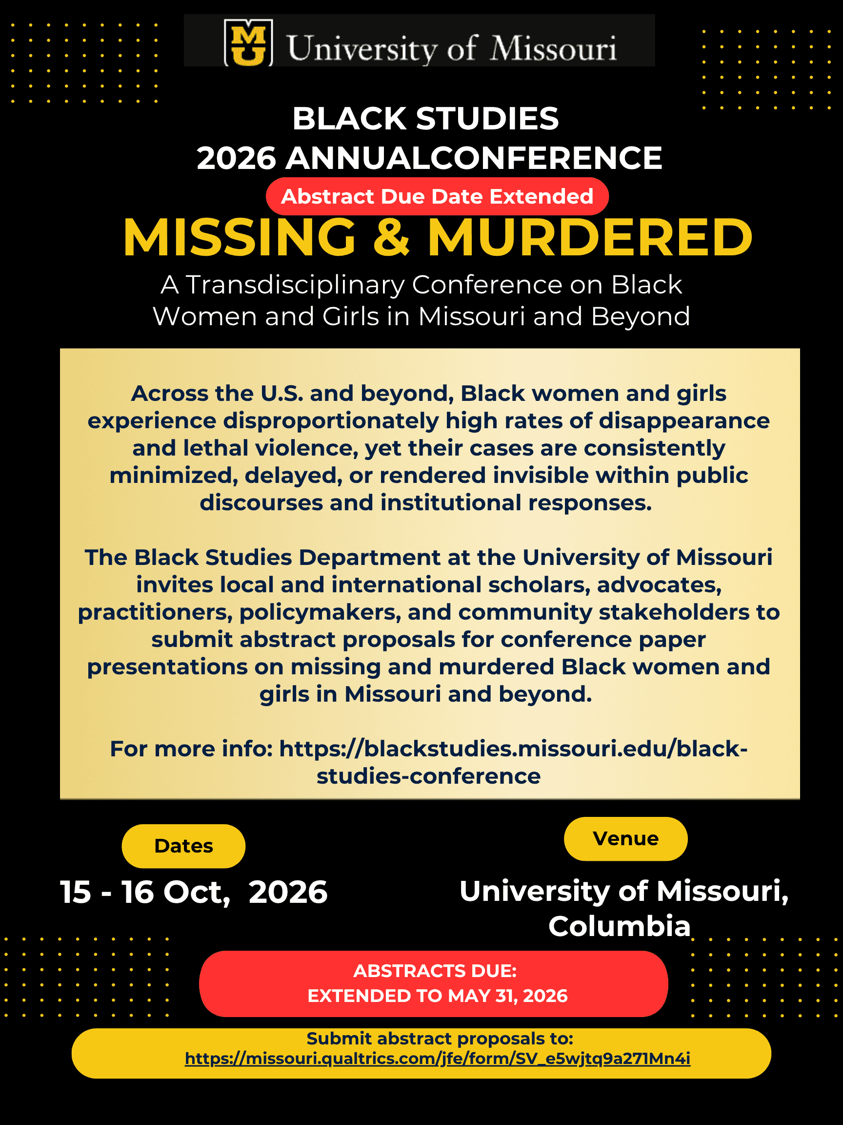 Black Studies Fall Conference: Peace and Security in Africa and the African Diaspora