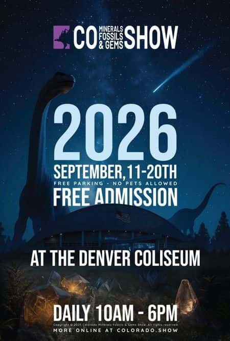 Colorado Mineral and Fossil Fall Show 2026