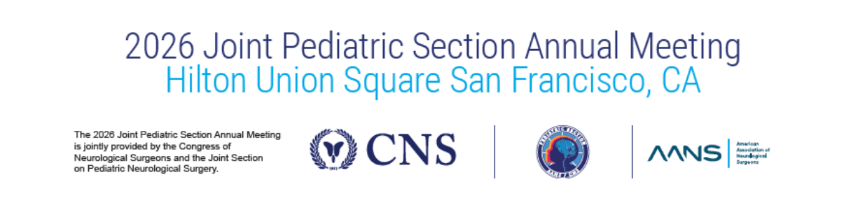 Aans/Cns Section on Pediatric Neurological Surgery Annual Meeting Conference