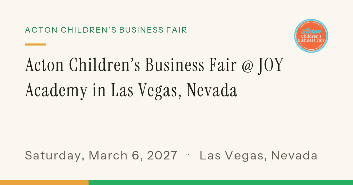 Acton Children's Business Fair
