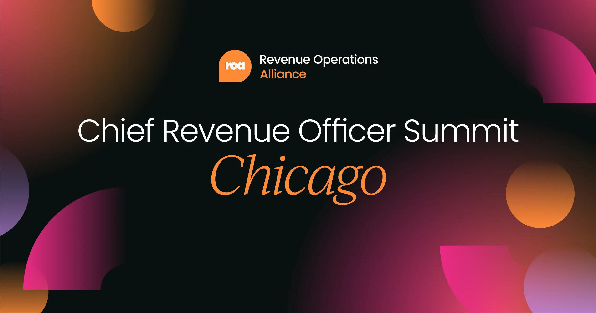 Chief Revenue Officer Summit