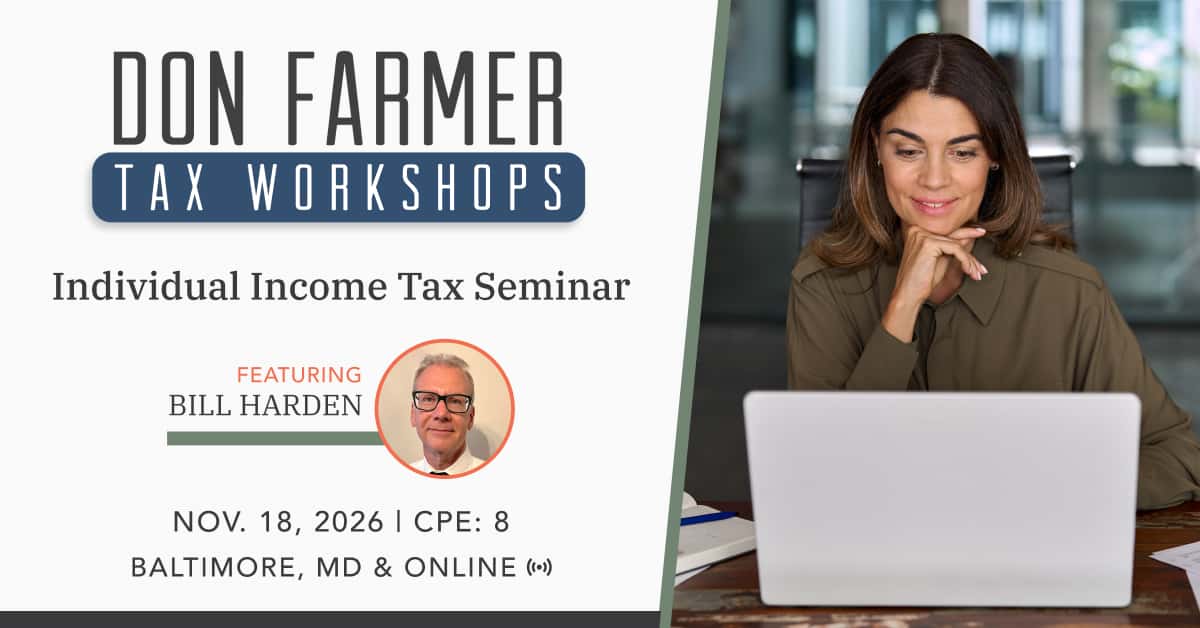 Don Farmer's Individual Income Tax Workshop