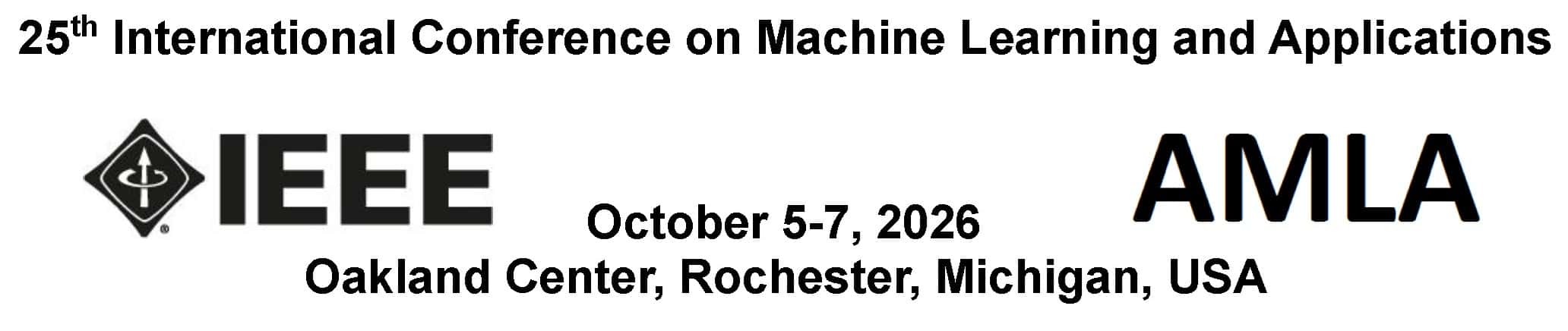 International Conference on Machine Learning and Applications