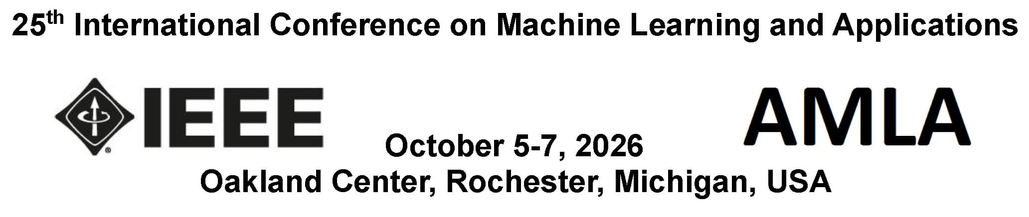 International Conference on Machine Learning and Applications