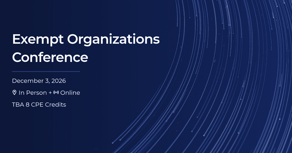 Exempt Organizations Conference