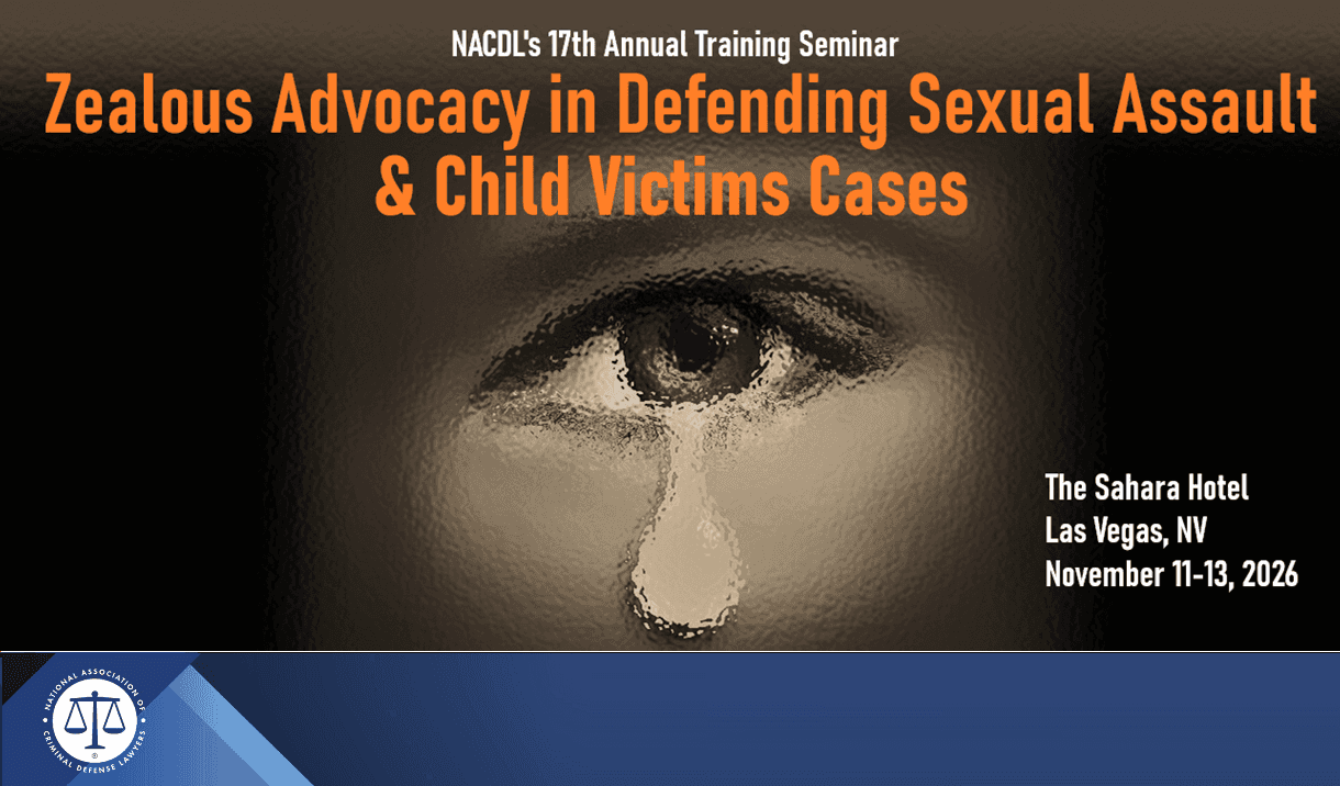 Defending Sexual Assault Cases Training Seminar
