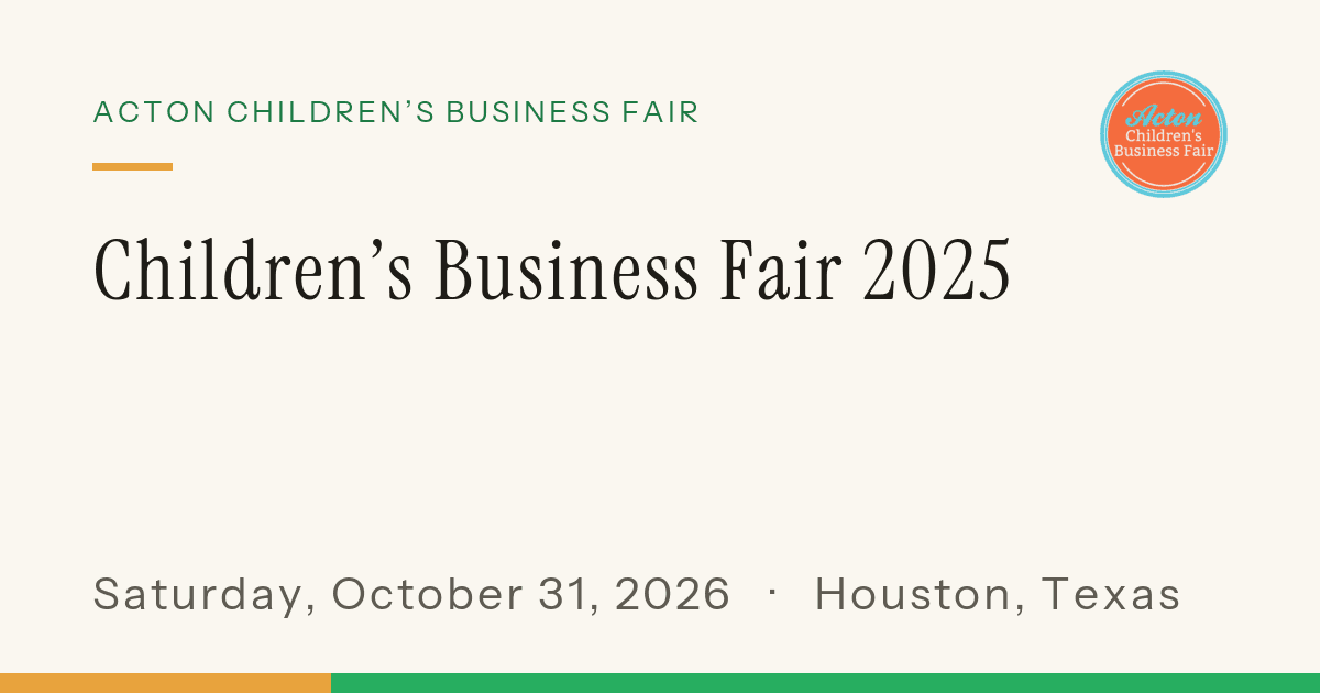 Kashia Beauty Children's Business Fair