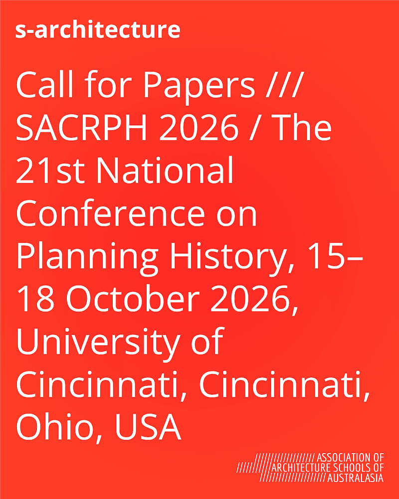 Sacrph National Conference on Planning History