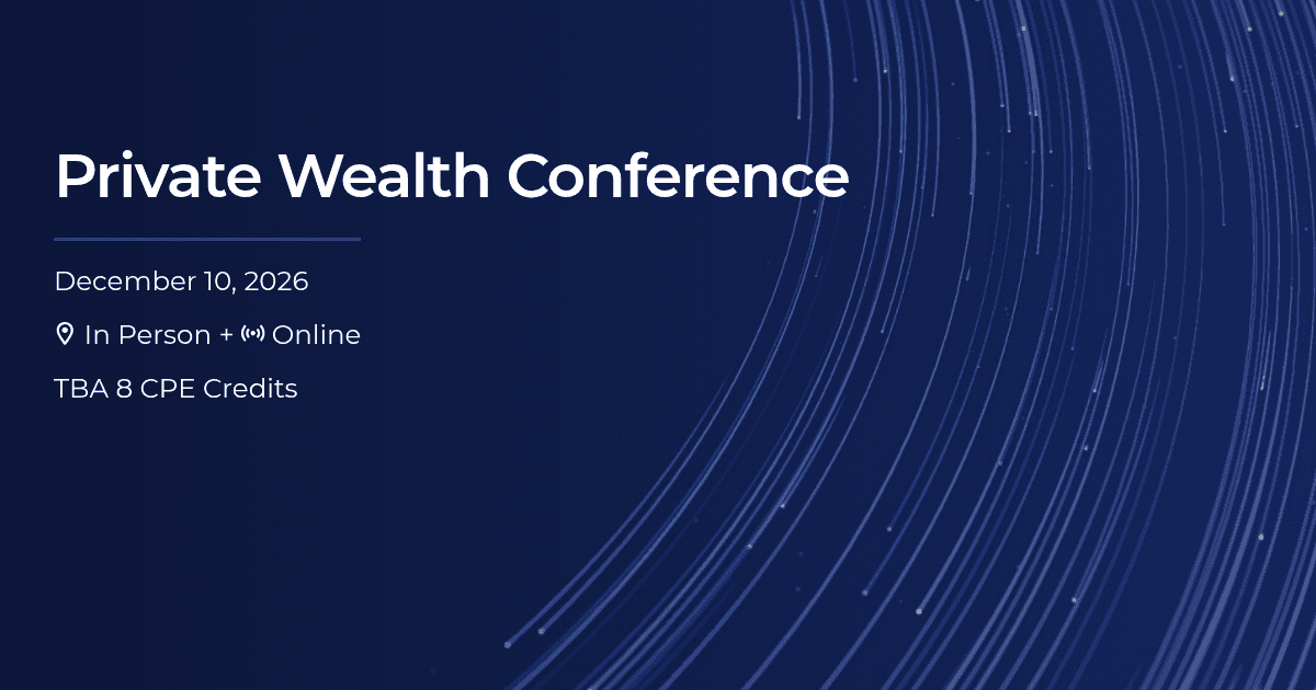 Private Wealth Conference