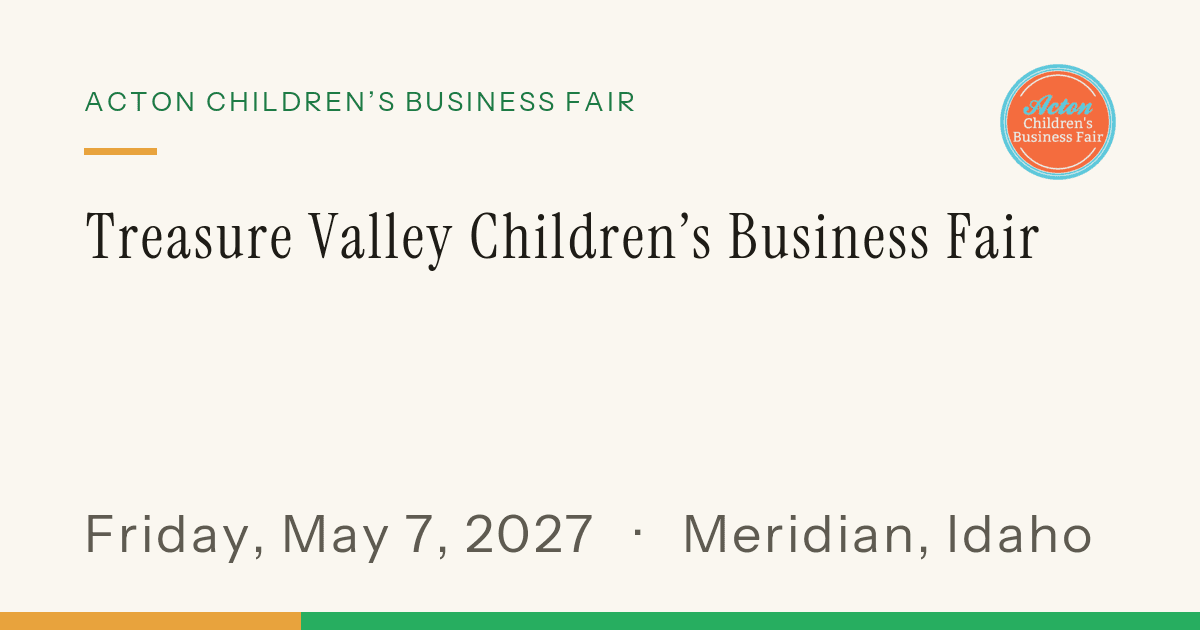 Acton Children's Business Fair