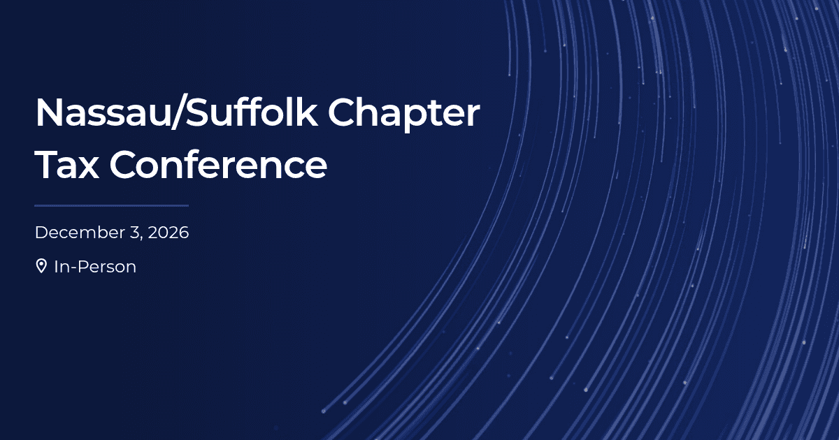 Nassau/Suffolk Chapter Tax Conference