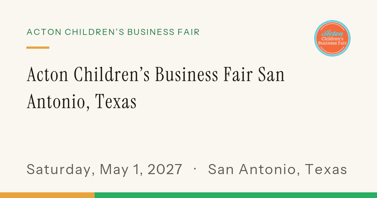 Acton Children's Business Fair