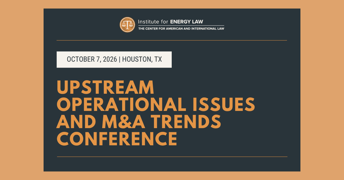 Upstream Operational Issues and M&A Trends Conference