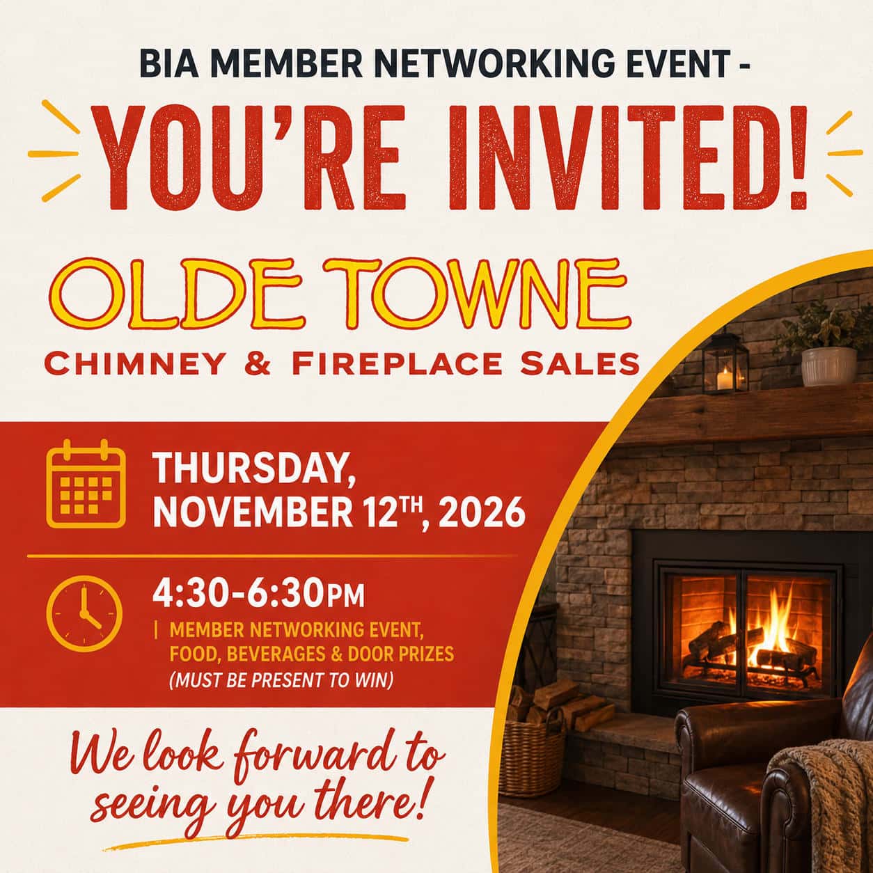 Networking Event Olde Towne Chimney & Fireplace Sales