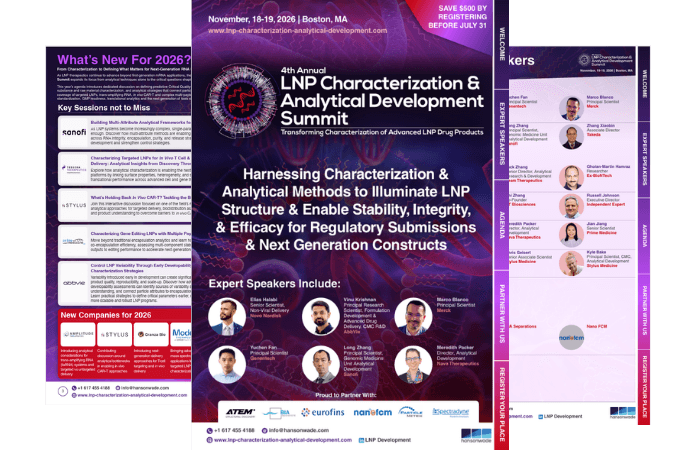 LNP Characterization & Analytical Development Summit