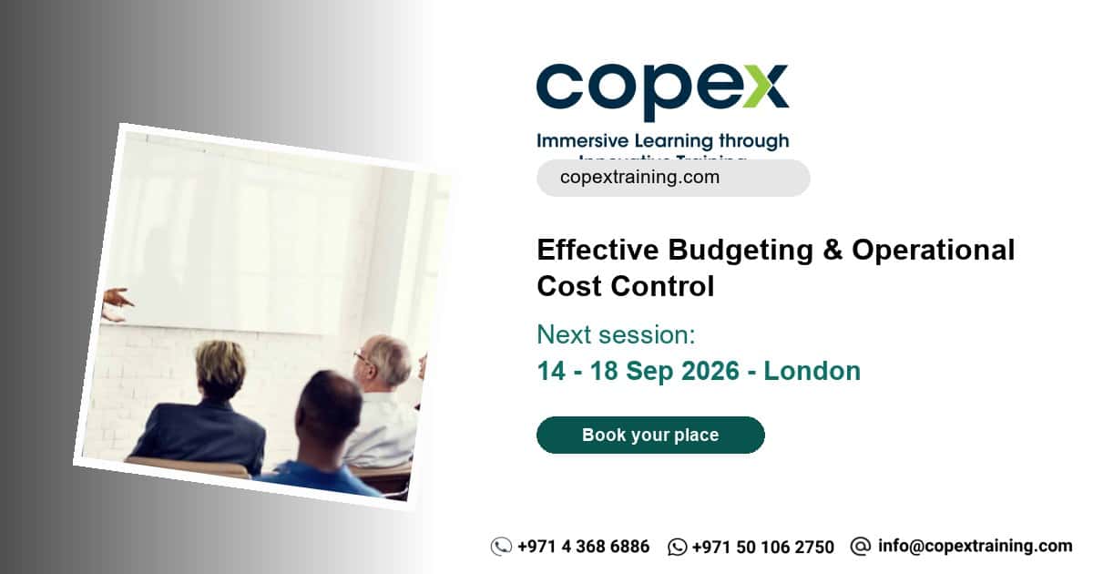 Effective Budgeting & Operational Cost Control